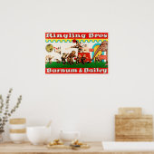 Poster Entraînement de cirque animal Bros Barnum Baileys (Cuisine)