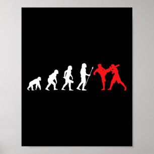 Poster Entraînement de combat de développement de kick-bo