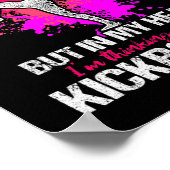 Poster Entraînement de kick-boxing à l'écoute de kick-box (Coin)