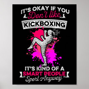Poster Entraînement de kick-boxing comme kick-boxing