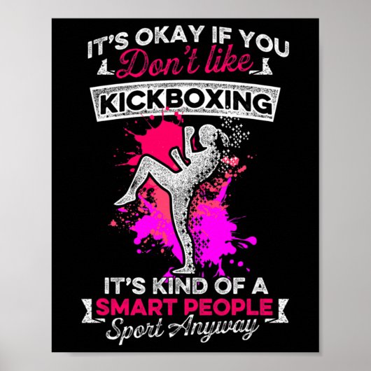 Poster Entraînement de kick-boxing comme kick-boxing (Devant)