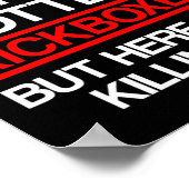 Poster Entraînement de kick-boxing rêvé (Coin)