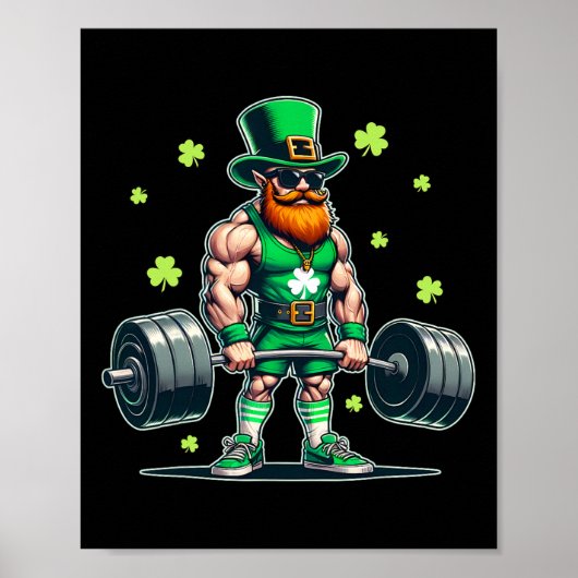 Poster Entraînement de la Saint-Patrick Haltérophilie Sai (Devant)