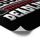 Poster Entraînement de levage de poids Force de levage (Coin)