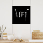 Poster Entraînement de levage de poids musculation gymnas (Cuisine)