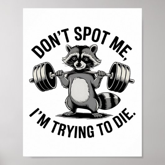 Poster Entraînement de musculation Ne me repérez pas, j'e (Devant)