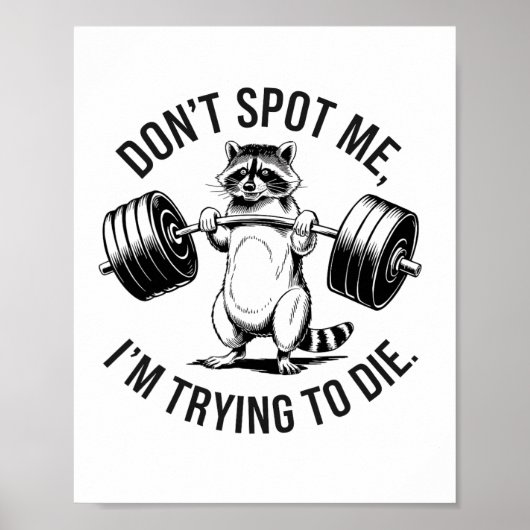 Poster Entraînement de musculation Ne me repérez pas, j'e (Devant)