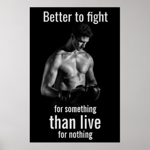 Poster Entraînement en salle de sport Citation motivant