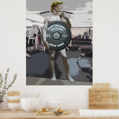 Poster Entraînement Gym Drôle David Comme Donald Trump Co (Cuisine)