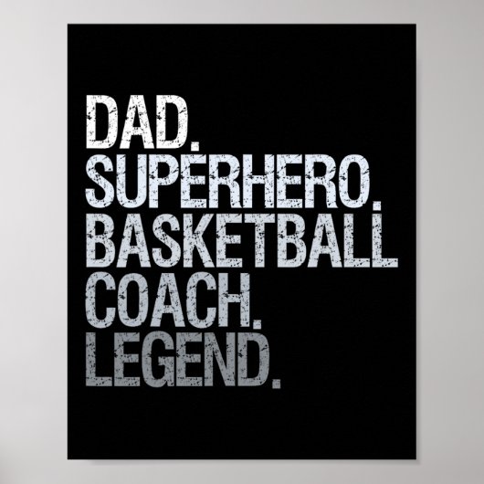 Poster Entraîneur de basket papa 1 (Devant)