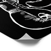 Poster Entraîneur de boxe Kickboxing Gants de boxe rétro (Coin)