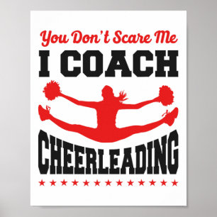 Poster Entraîneur de Cheer Cheerleading Vous ne me faites