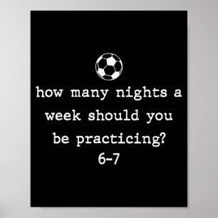 Poster Entraîneur de football drôle 67 Joueur de football