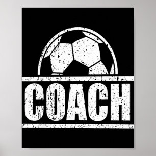 Poster Entraîneur de Football Personnel d'Encadrement Spo
