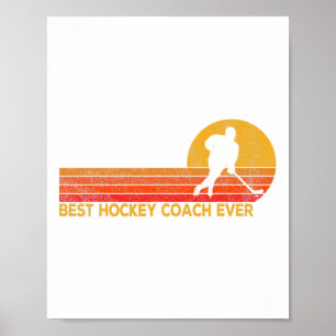 Poster Entraîneur de hockey Ever équipe de hockey sur gla