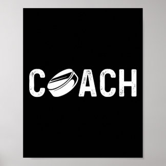 Poster Entraîneur de hockey Joueur de hockey sur glace Ca