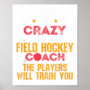 Poster Entraîneur de hockey sur gazon drôle _1