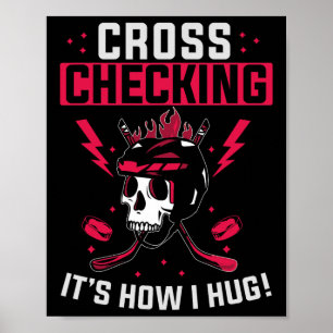 Poster Entraîneur de hockey sur glace amusant