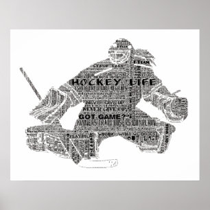 Poster entraîneur de l'équipe du joueur de hockey Motivat