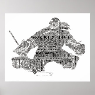 Poster entraîneur de l'équipe du joueur de hockey Motivat