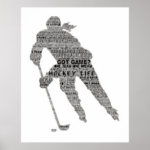 Poster entraîneur de l'équipe du joueur de hockey Motivat
