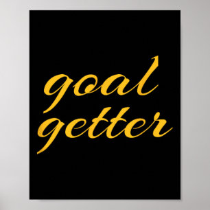 Poster Entraîneur de motivation de football Attrapeur d'O