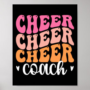 Poster Entraîneur de pom-pom girls Entraîneur de cheerlea