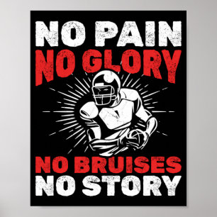 Poster Entraîneur du joueur de football amusant