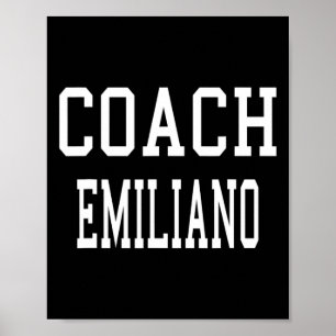 Poster Entraîneur Emiliano Footbyll sur mesure Soccer Bys