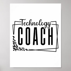 Poster Entraîneur en technologie pédagogique Design Cool