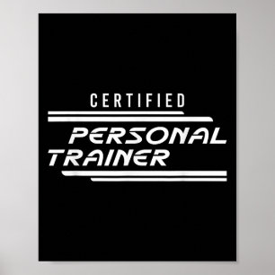 Poster Entraîneur personnel certifié Fitness Instructor G