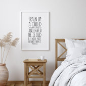 Poster Entraînez Un Enfant En Chemin, Proverbes 22:6