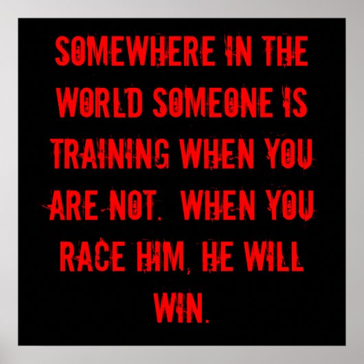 Poster Entraînez-vous pour gagner ! (Devant)