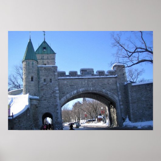 Poster Entrance to Old Québec, Québec, Canada (Devant)