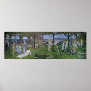 Poster Entre art et nature, 1890