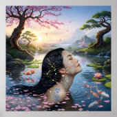 Poster "Entre Blossom et Formule" - Un Portrait Numérique (Devant)