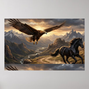 Poster Entre ciel et pierre