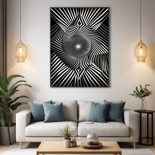 Poster Entre les lignes et les dimensions