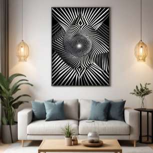 Poster Entre les lignes et les dimensions