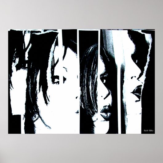 Poster Entre l'impression des lignes (Devant)