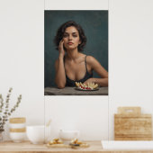 Poster Entre pensée et goût (Cuisine)