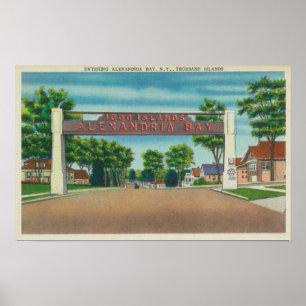 Poster Entrée à la vue de baie de l'Alexandrie