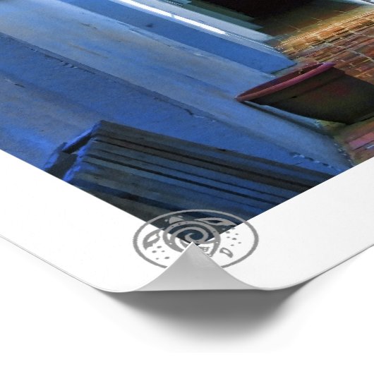 Poster Entrée bleue (Coin)