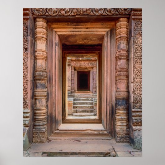 Poster Entrée d'Angkor Wat, Cambodge (Devant)