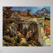 Poster Entrée de la carrière, Saint-Remy par Vincent van (Devant)