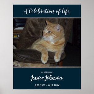 Poster Entrée de la célébration de la vie, une photo