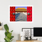 Poster Entrée de la Cour intérieure de la ville interdite (Bureau à domicile)