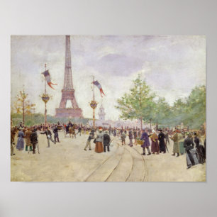 Poster Entrée de l'Exposition Universelle, 1889