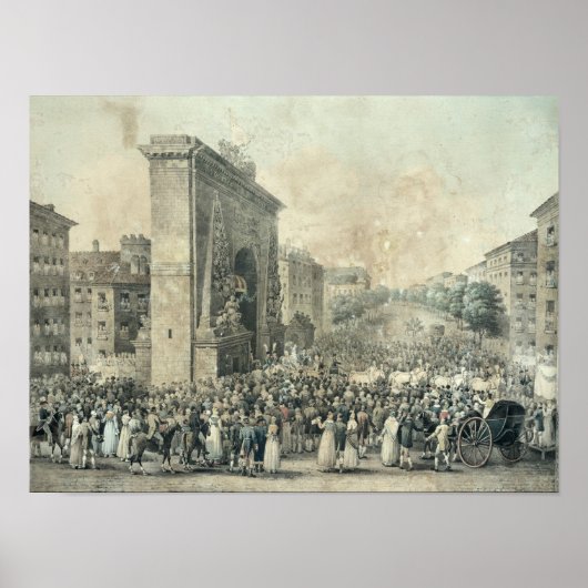 Poster Entrée de Louis XVIII par Porte (Devant)