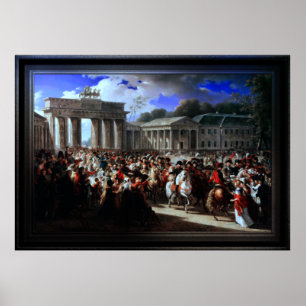 Poster Entrée de Napoléon I à Berlin par Charles Meynier